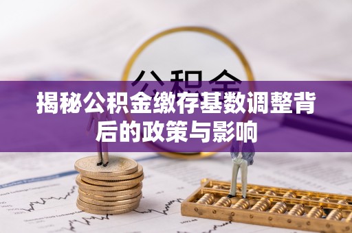 漳州揭秘公积金缴存基数调整背后的政策与影响