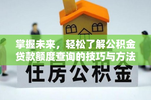 漳州掌握未来，轻松了解公积金贷款额度查询的技巧与方法